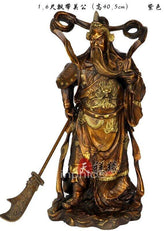 INPHIC-開光銅關公擺件飄帶關帝聖君武財神關羽工藝品招財裝飾開業